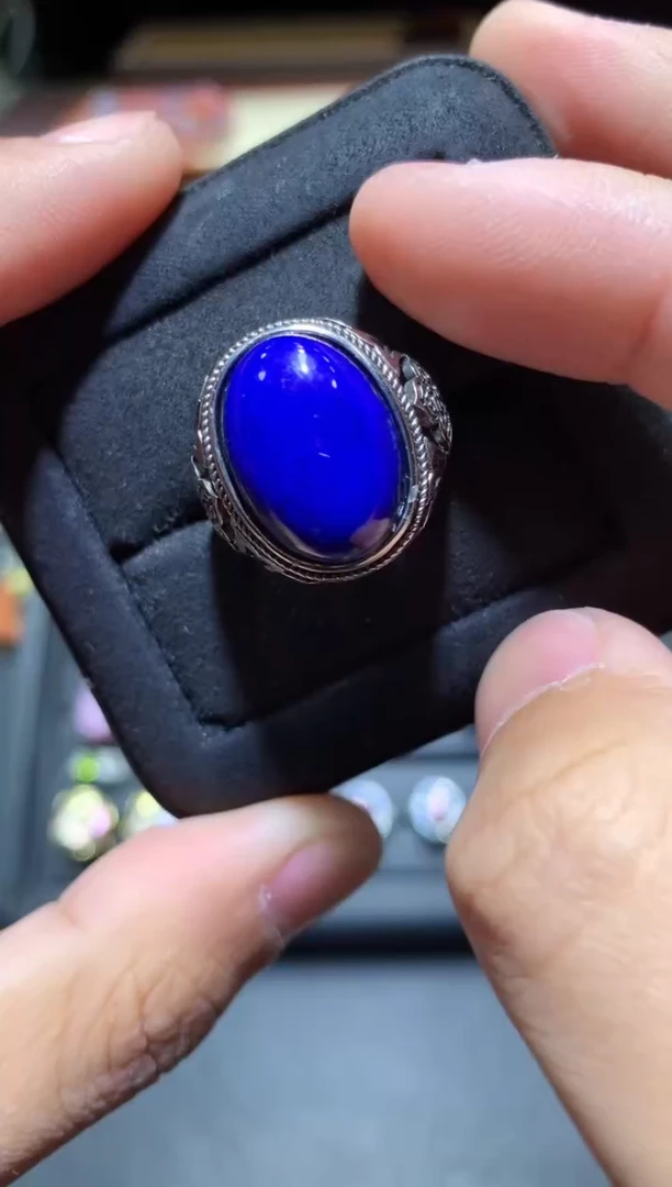 【闪购商品】青金石戒指未镶嵌P09【多样性发其一】