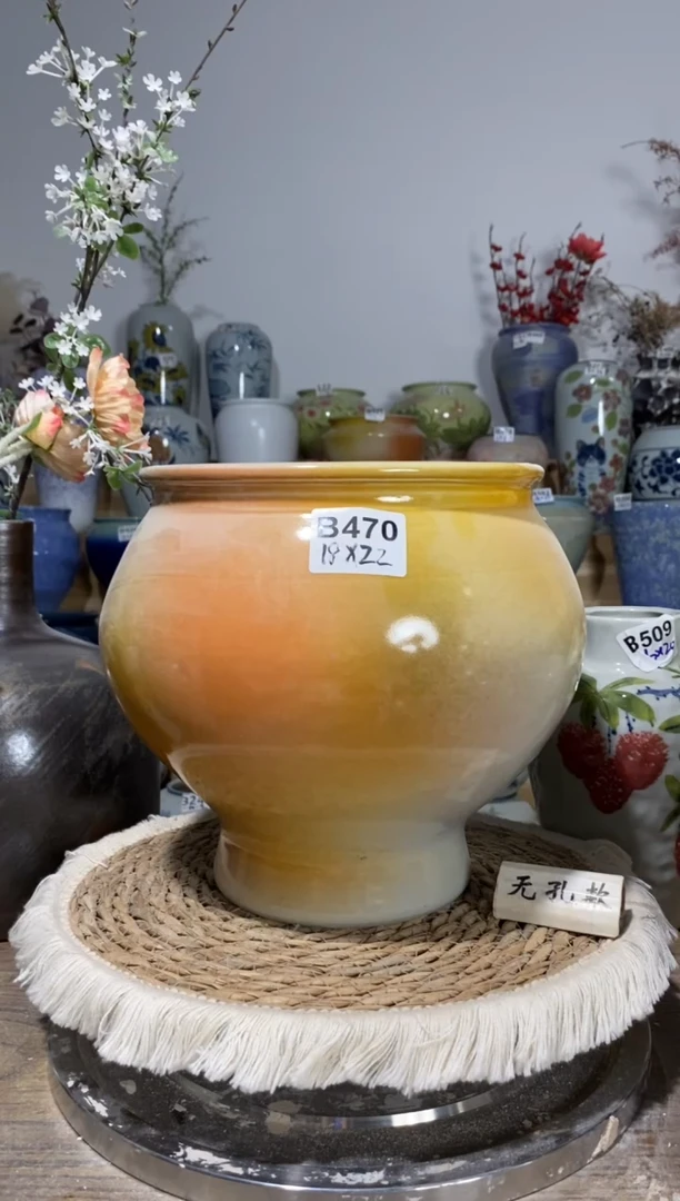 景德镇瓷韵陶瓷花盆   手工制品 完美主义者慎拍 B470
