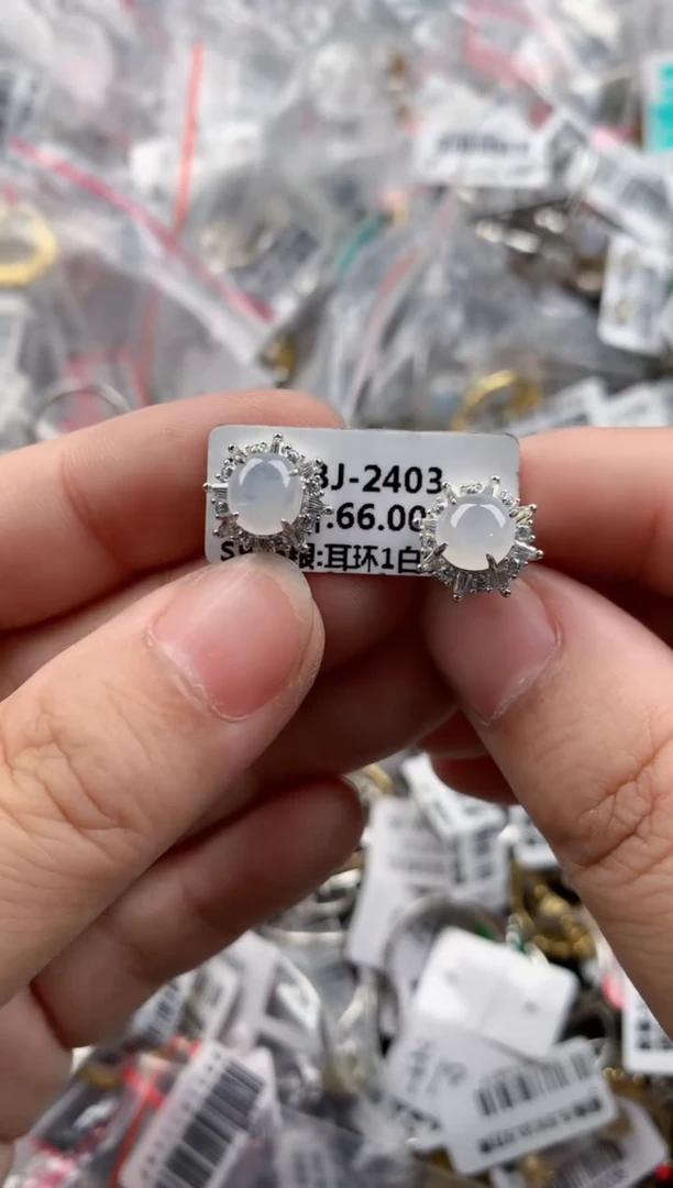 银S925镶嵌戒指翡翠999   8