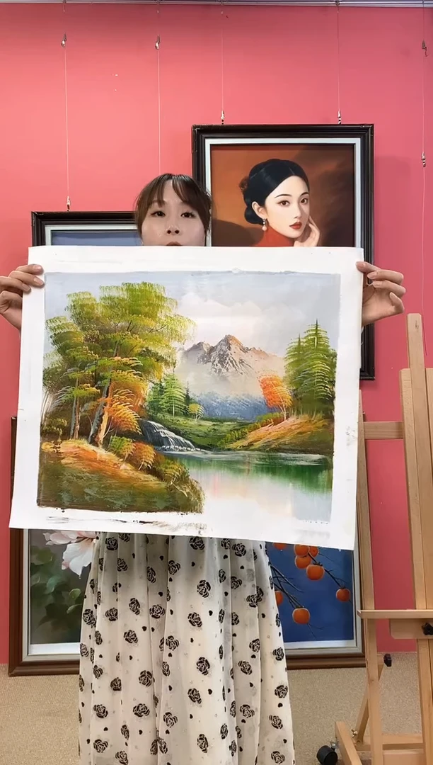 油画真****方尺寸40*50画芯（不含框）