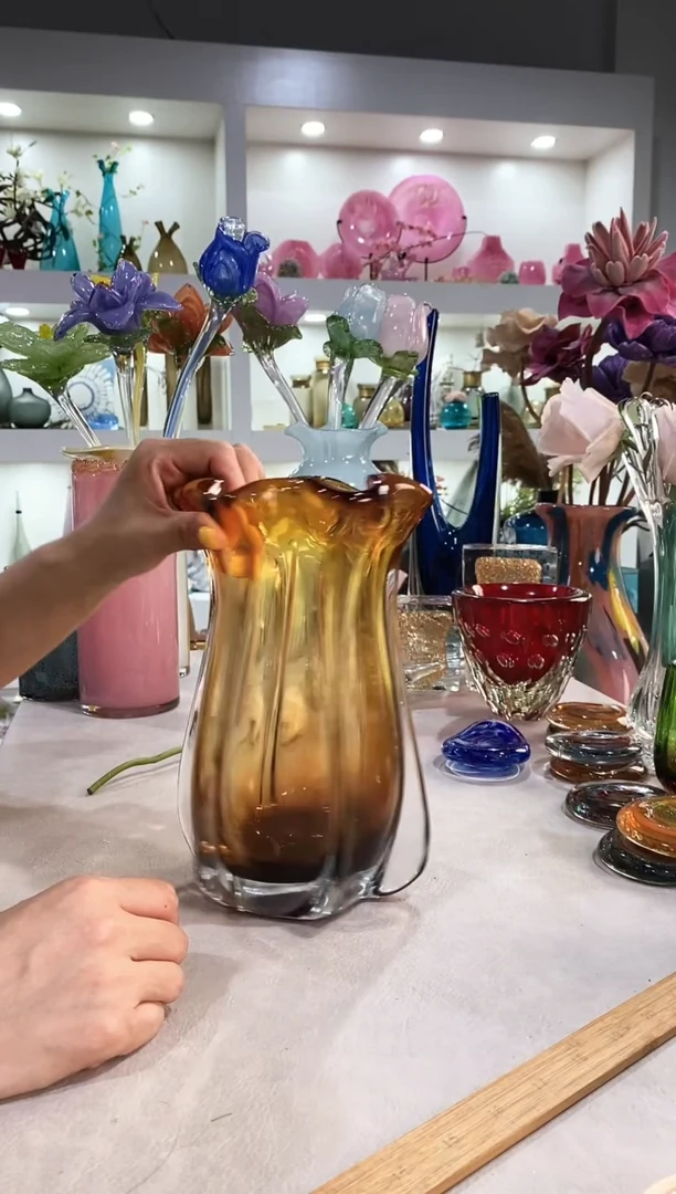 慕忆家手作琉璃花瓶