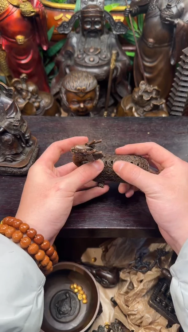 潼潼古铜只卖真铜！（龙龟香薰炉）