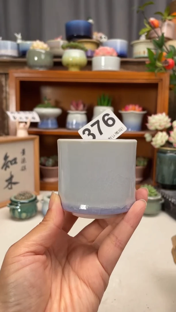 瓷片376知木小芳花盆