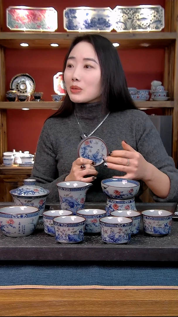 简装家用款11件套 老陶泥开片纹陶瓷茶具