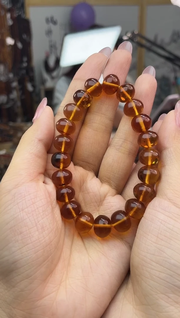 未镶嵌琥珀裸石11+金珀手串
