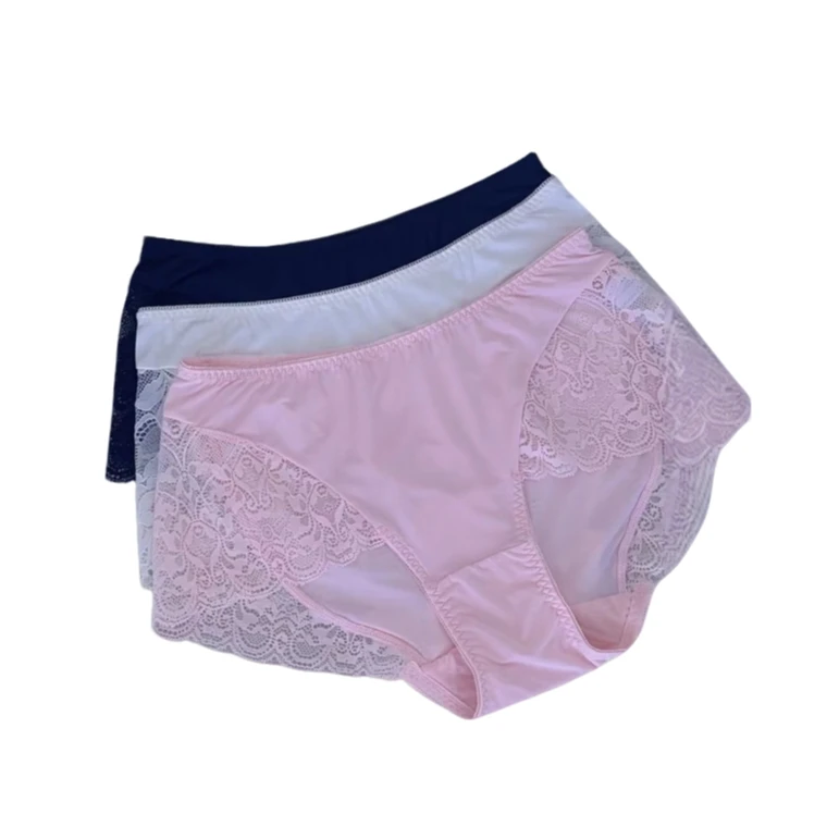 【Minority Focus】舒适拼接蕾丝边平角裤22-1789-KQ