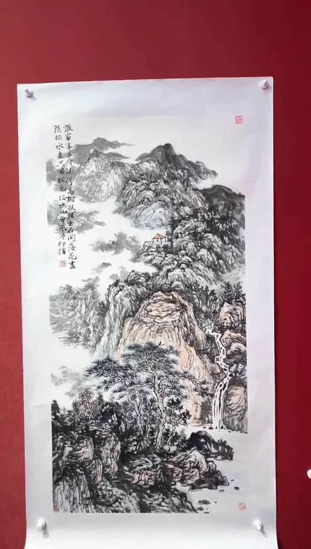 国画老师现场创作  78