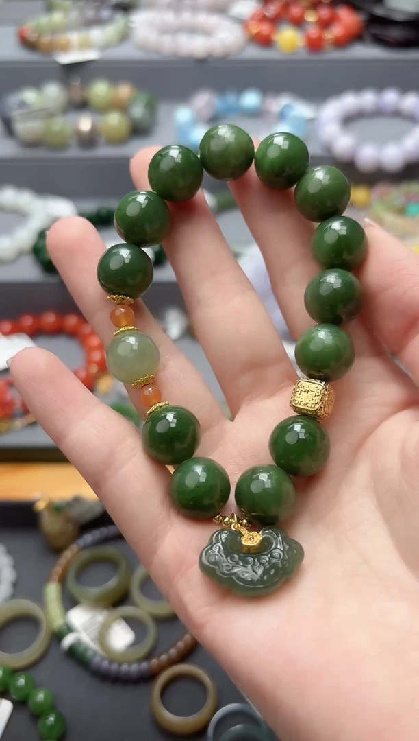 未镶嵌手串和田玉天然和田玉碧玉手串
