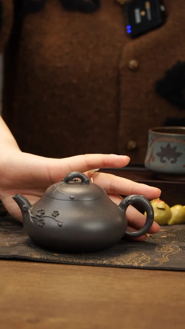 【闪购商品】紫砂茶壶如梦令  大水潭天青