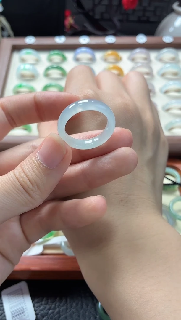 未镶嵌定制翡翠圈口18号  48小时鉴赏期