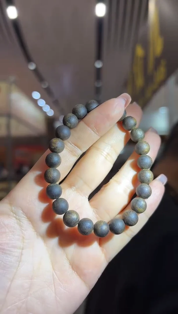 沉香手串沉水0.8圆珠7克+单圈/多样性发一