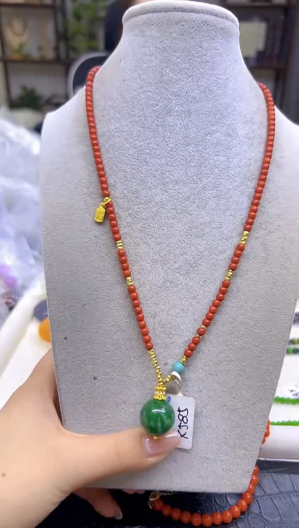 项链未镶嵌南红玛瑙DIY款X585