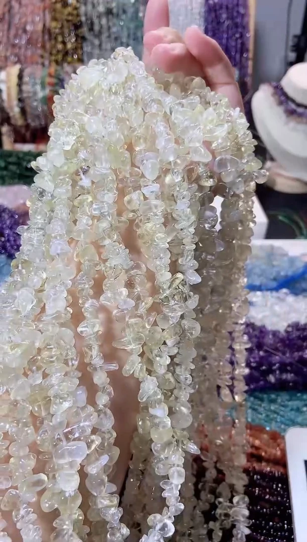 未镶嵌珠宝半成品水晶柠檬晶