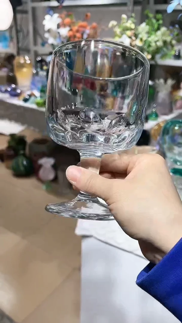 【闪购商品】水晶玻璃2只厚壁甜品杯