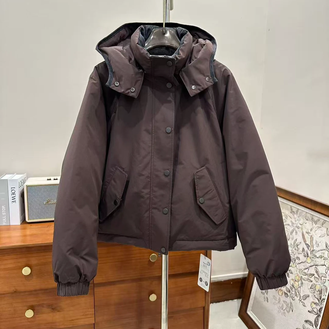 秋冬新款休闲风短款加厚保暖羽绒服外套