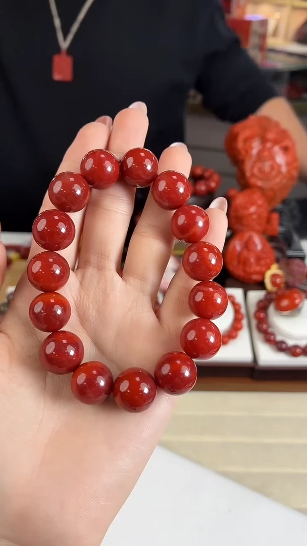 未镶嵌瓦西手串14mm南红玛瑙（多样式发其一）