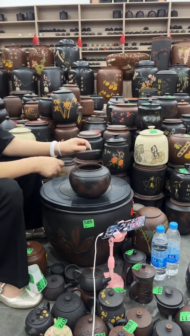 罐瑕疵茶叶罐 小苹果荷花