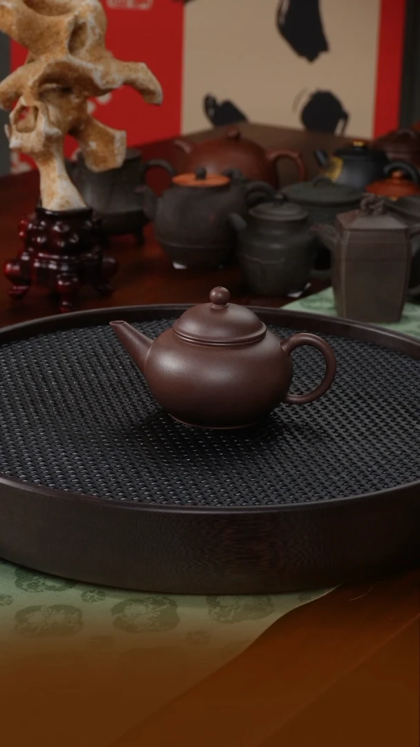 【闪购商品】紫砂茶壶爆款好用衍古造器《薄胎水平壶》原矿老紫泥