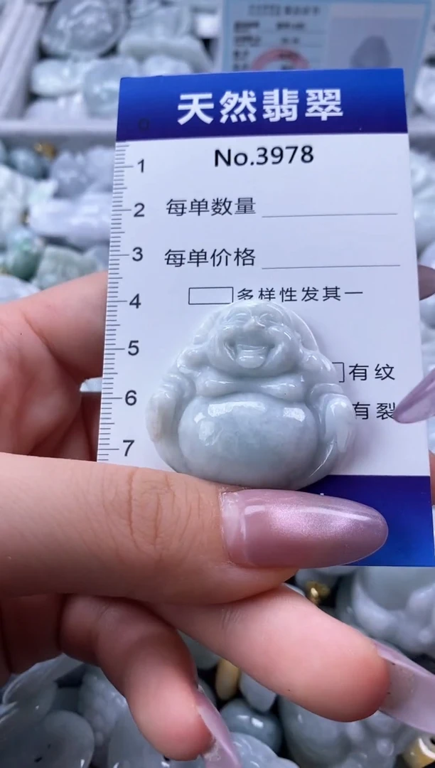 翡翠未镶嵌颈饰缅甸A货翡翠3978