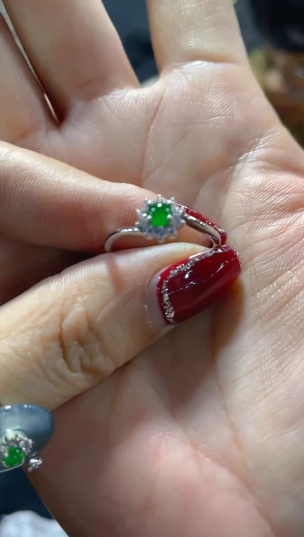 【闪购商品】翡翠戒指未镶嵌天然A货翡翠假一罚四（多样性）