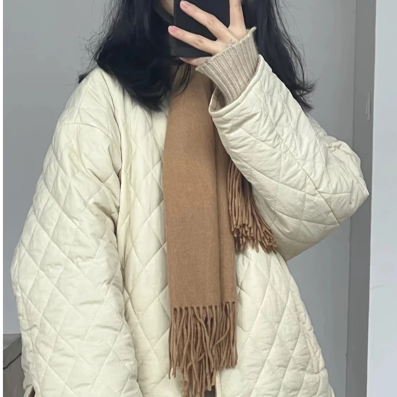 25-99高品质时尚加厚宽松棉服外套