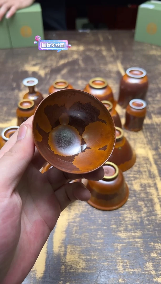 /观**濤荣器 木首鸡心杯（小）