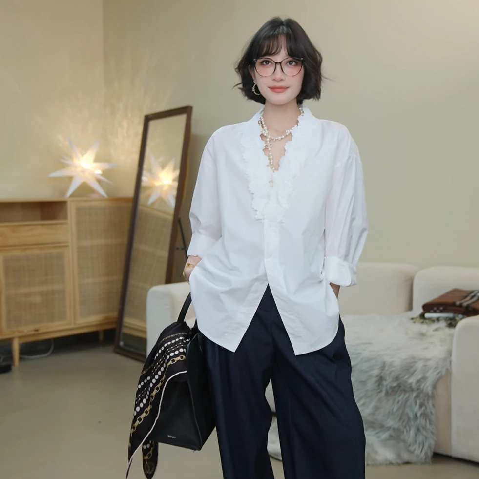 【BILU VTG】179|Z1MMERMANN蕾丝长袖衬衫BL2025127