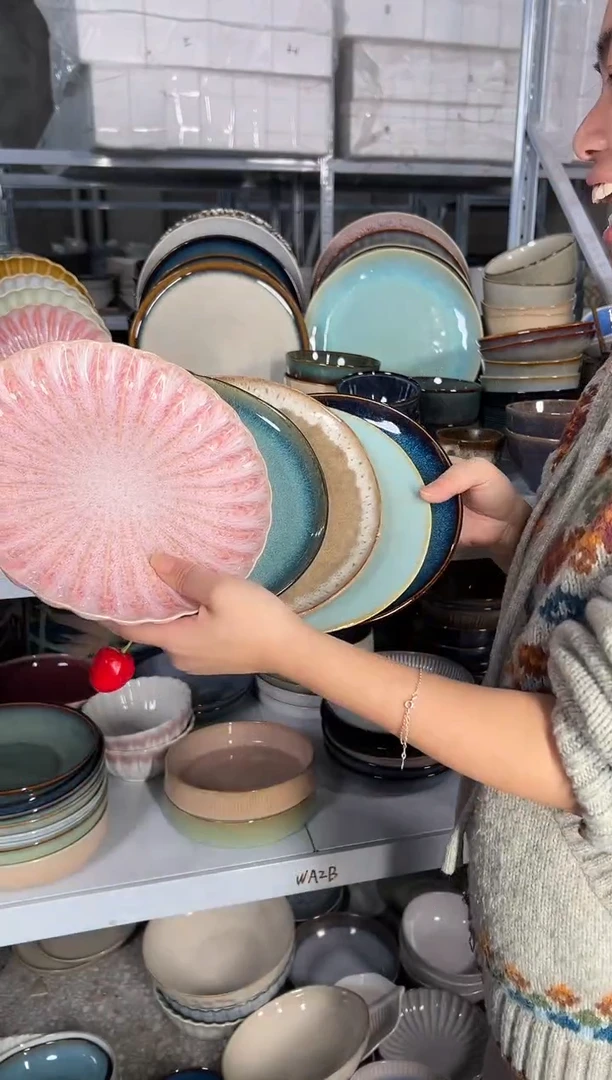 陶瓷外贸尾货瑕疵满20包邮X5小盘