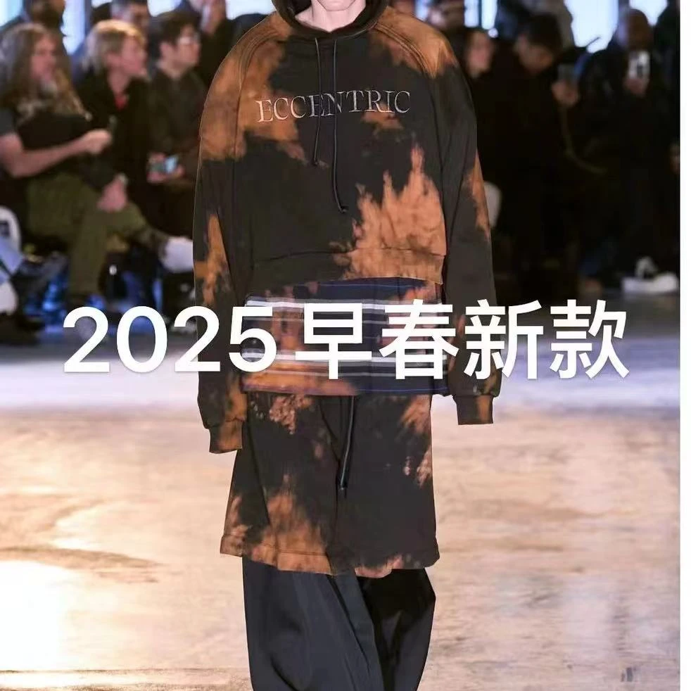 【小安-YT8013】2025早春秋新款潮流设计师高定男装宽松拼接外套