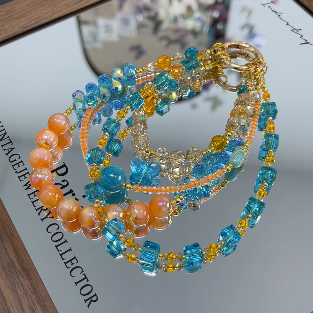 443编码【苏达之梦】手机链原创手工diy手机壳防丢饰品包包钥匙挂件