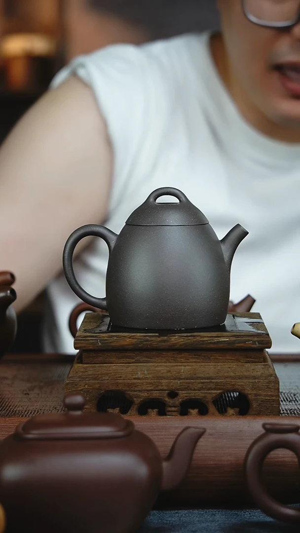 茶壶紫砂秦权紫泥180c'c