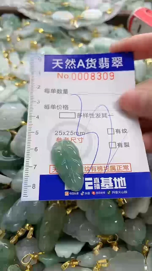 颈饰未镶嵌翡翠纯天然a货翡翠