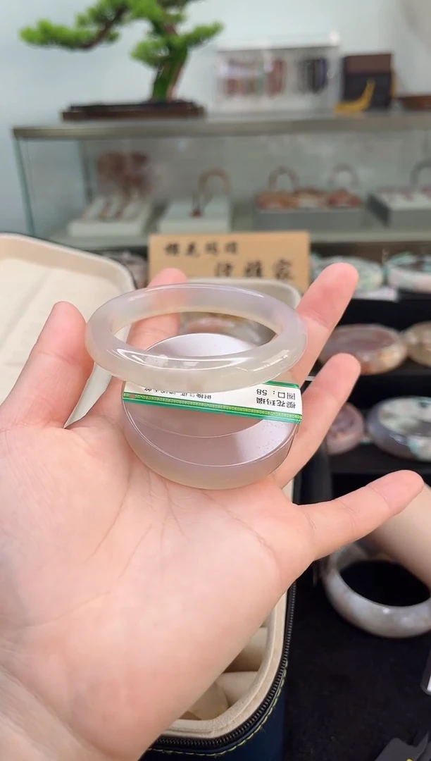 未镶嵌手镯石英质玉58圈口（赠品镯心）36648682