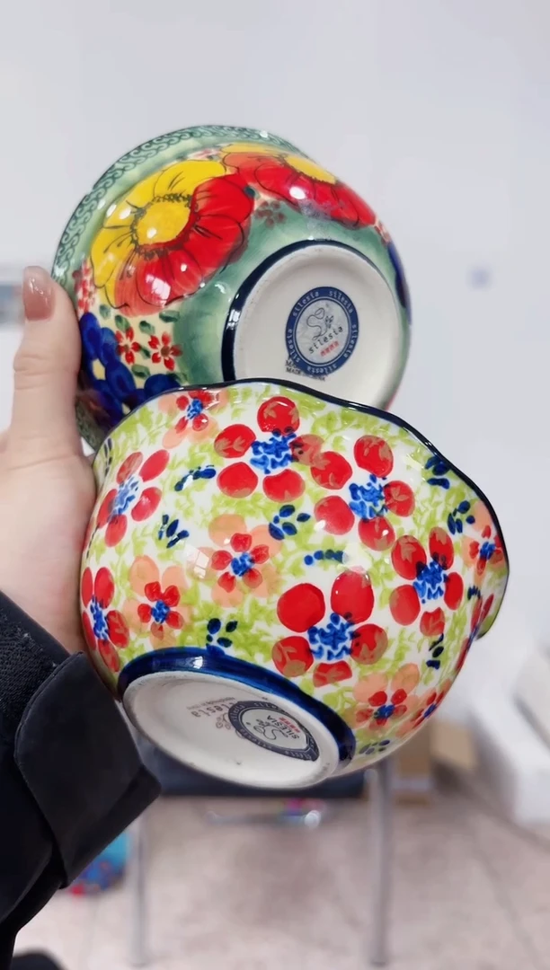 瓷5英寸花边碗两个（莫妮+粉黛）