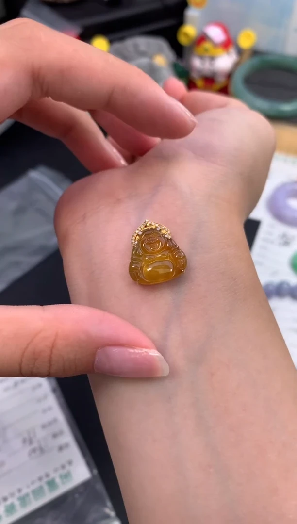 18K金镶嵌摆件翡翠模式推广期48小时鉴赏期