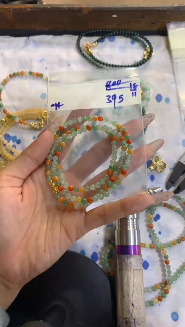 未镶嵌珠串定制翡翠天然缅甸翡翠 多样性发货