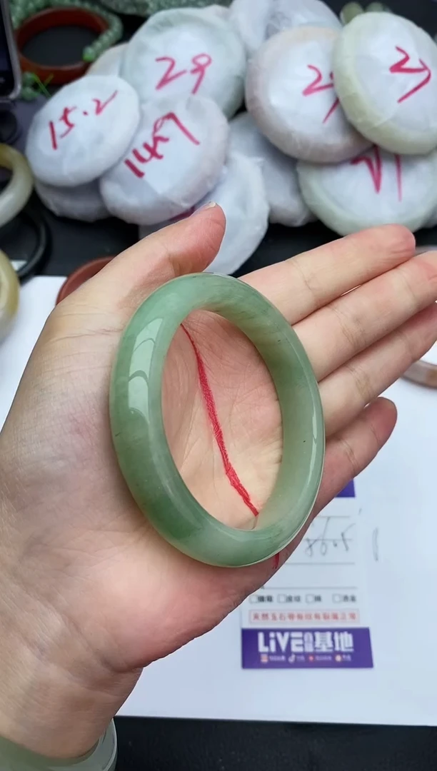 未镶嵌手镯石英质玉214+56.5