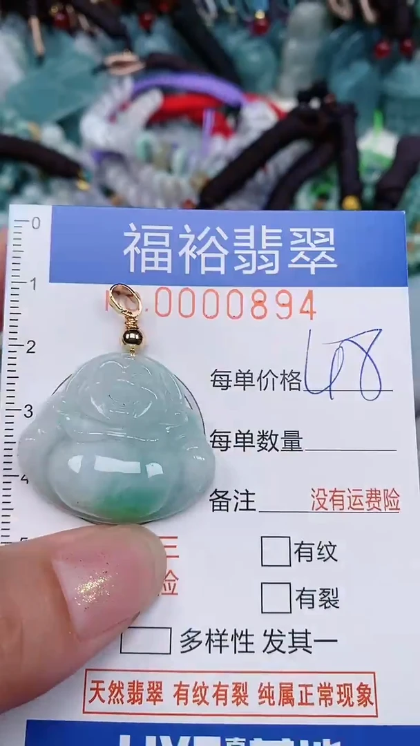 翡翠未镶嵌颈饰...0000894