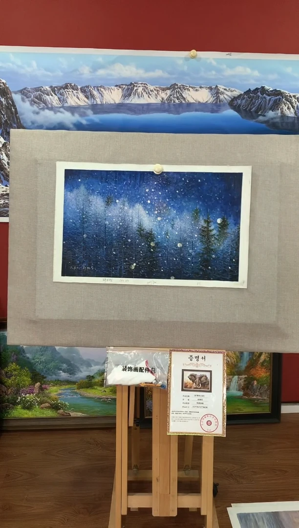 油画【36号】朝鲜原创手绘油画【功勋Ⅰ级画家丨孤品佳作】【顺丰包邮】