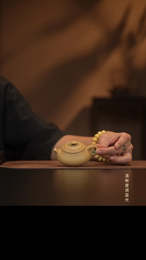 允禾斋  紫砂壶（微瑕）简瓢  梨皮