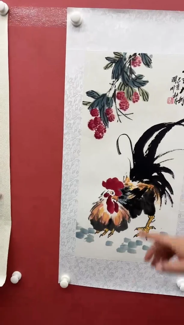 国画贺润川-2平尺-花鸟-纸片