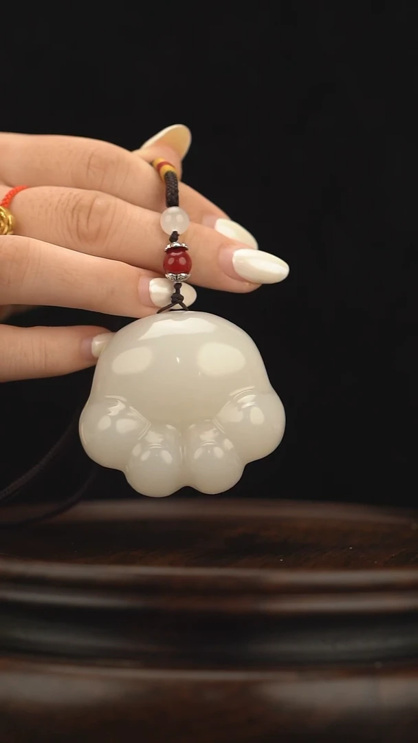 玉【小猫爪】天然玉石手把件