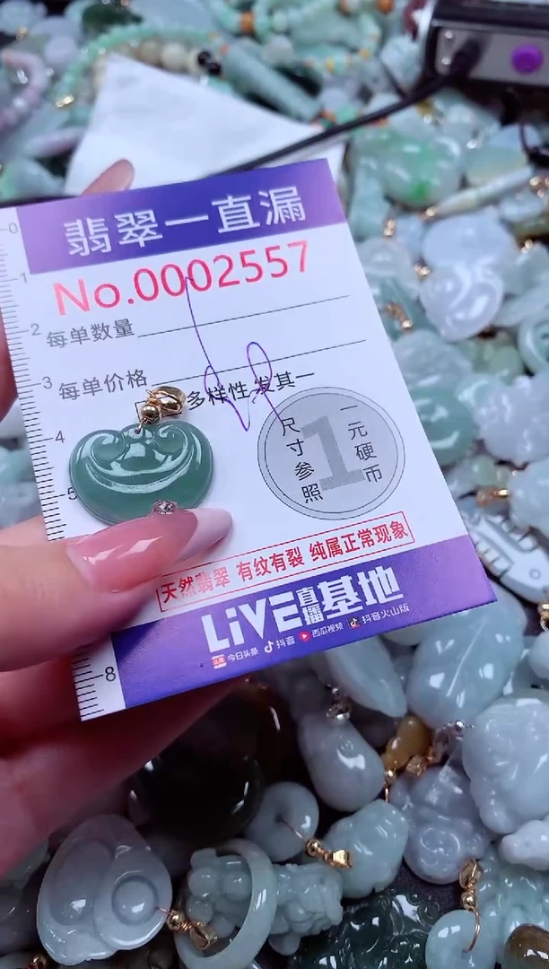 翡翠未镶嵌吊坠(不含链)2557