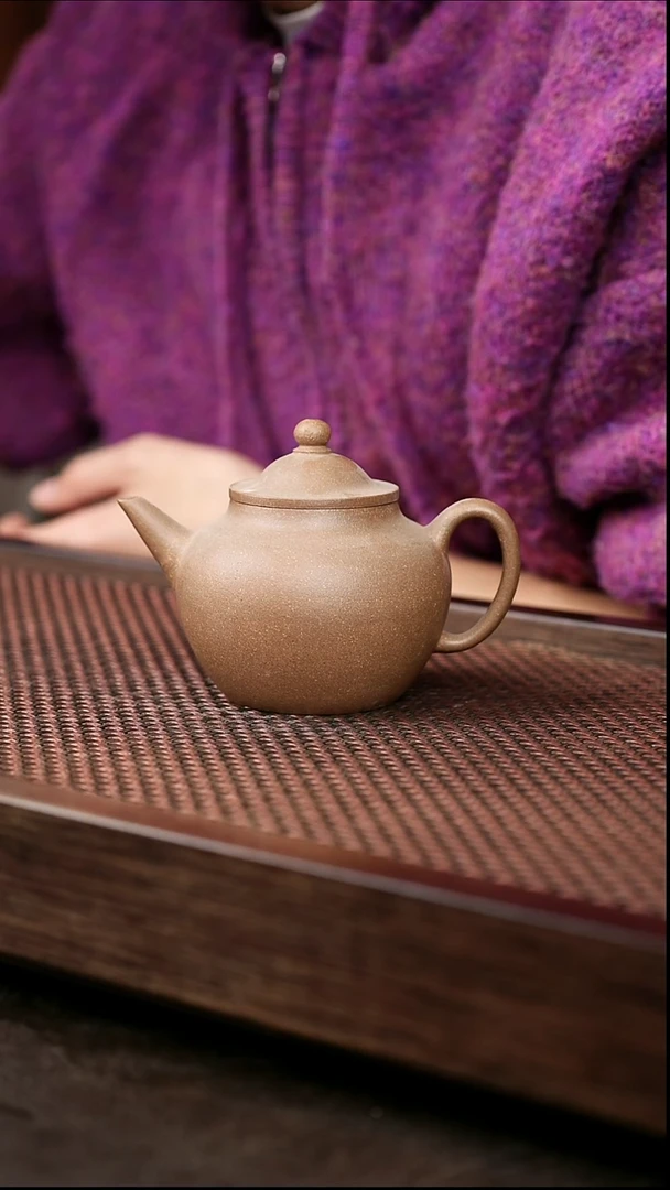 茶壶紫砂老段泥笠帽{微瑕}
