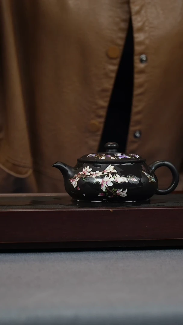 【闪购商品】紫砂茶壶朱泥捂灰还原烧 明炉