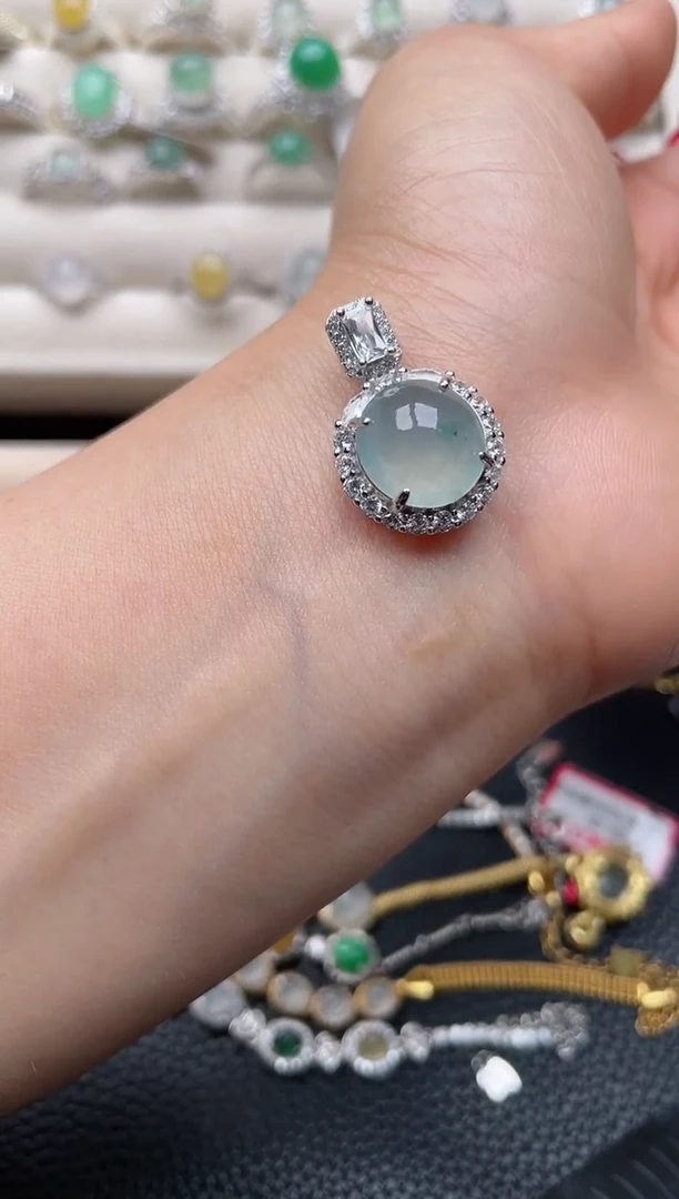 【闪购商品】翡翠戒指银S925镶嵌1111111111  39