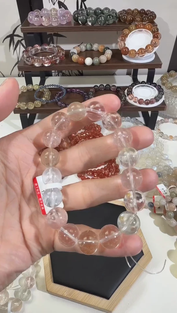 未镶嵌手串水晶俺****?SJ-58彩兔毛手串