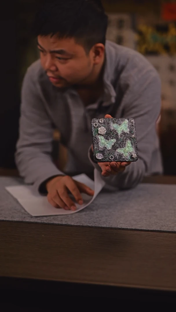 【闪购商品】书法443 蝴蝶 冰箱贴 油画手绘