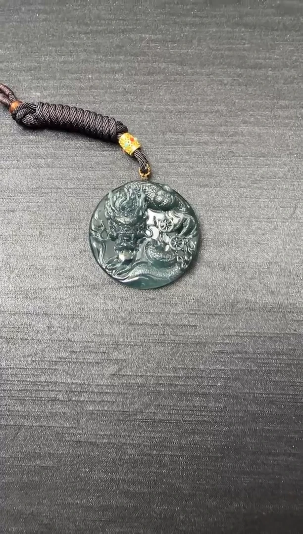 颈饰未镶嵌翡翠龙牌 吊坠-570169