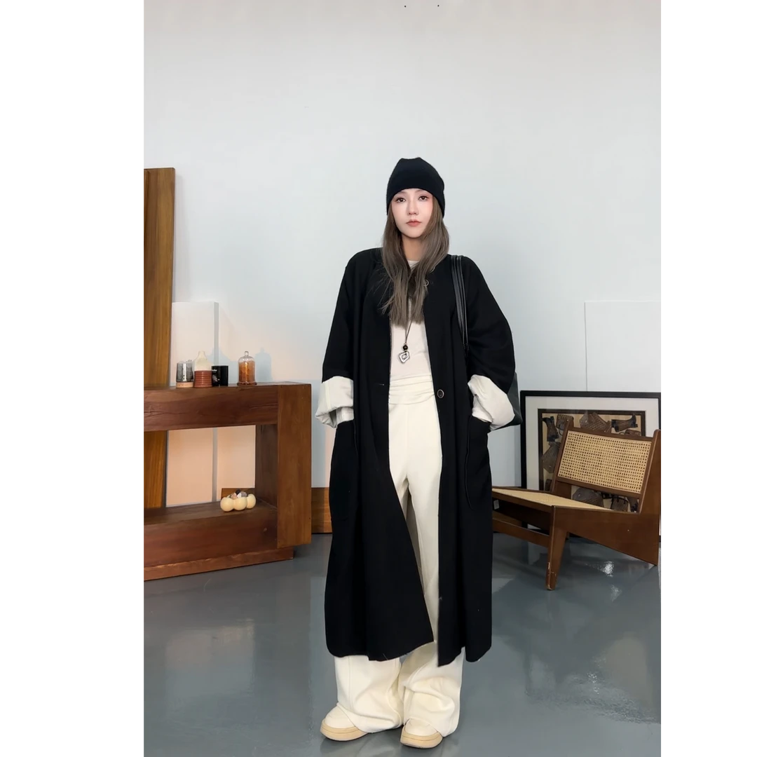 AMAZING IN | 羊毛 | 环保染色大衣外套女 A250722-AI57BTJP25236